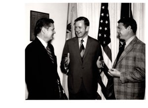 ["Dewey Bartlett standing with Paul Thornbrugh and Jim Inhofe - image 230"]