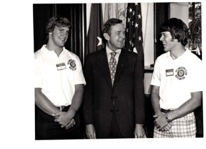 ["Dewey Bartlett sanding between Thomas Williams and Joe D. Davis, two American Legion Boys Nation members - image 251"]