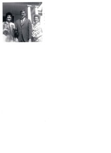 ["The image depicts Dewey Bartlett standing with Mrs. Sutherland and Mrs. Ann Lohad"]