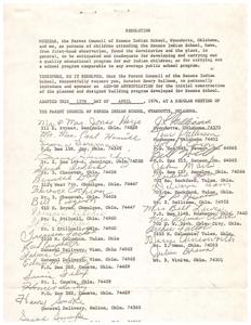 Request for Initial Construction Funding for Seneca Indian School, 1973-02-22