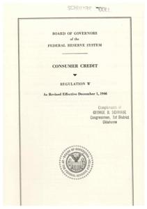Federal Reserve Regulation W: Consumer Credit Guidelines and Requirements, 1946-01-01 - 1946-12-31