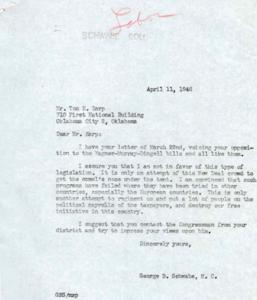 Correspondence on Opposition to Wagner-Murray-Dingell Bills in 1946, 1946-03-22