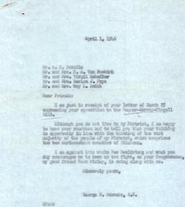 Correspondence Regarding Opposition to Wagner-Murry Bills in 1946: A Plea for Personal Freedom and Prosperity, 1946-03-25