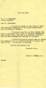 Correspondence on Opposition to the Wagner-Murray-Dingell Bill, 1946, 1946-03-27