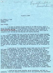 Correspondence with Harvey G. Hays Regarding Social Security Tax Law, 1946, 1946-07-28