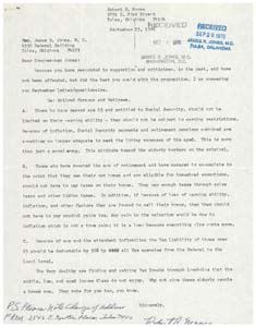 Letter from Mr. Robert B. Moore to Congressman James R. Jones, September 25, 1976
