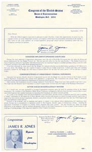 Constituent Questionnaires from Congressman James R. Jones, September 1976