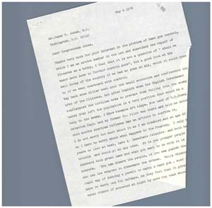 Letter from Mr. Charles L. Neumann to Congressman James R. Jones regarding gun control, May 4, 1976