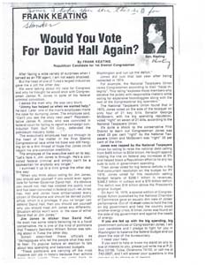 Newspaper clippings from constituents, May 03, 1976 and undated