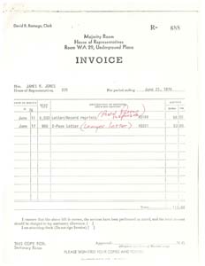 Letter from Congressman James R. Jones to members of the Oklahoma Bar, June 11, 1976 - June 22, 1976