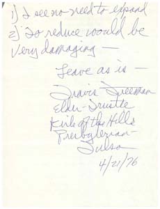 Letter from Mr. Travis Stellman to Congressman James R. Jones regarding tax reform, April 21, 1976