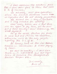 Letter from Mr. Bill Keller to Congressman James R. Jones regarding the potential elimination of the estate tax, March 26, 1976