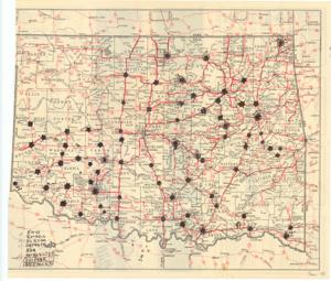 Oklahoma, State Highways, 1930-07-01