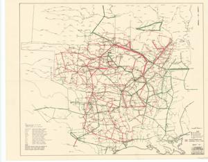 ["Create a concise and logical summary using the title from the TITLE column and the text in the summary. The title is Coverage Map by Southwestern Power Administration. This map illustrates existing power lines and proposed S.P.A. lines. Dimensions: Not specified."]