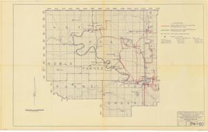 ["Create a concise and logical summary: This coverage map, produced by the Public Service Co. of Oklahoma's Engineering Department, illustrates county lines and major cities in the Northeast corner of Oklahoma.  Dimensions: Not specified in the provided data."]