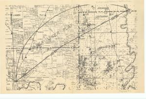 ["CAC_CC_053_4_0000_1_11: This map, produced by the Independent Petroleum Association, features a prominent arc of fault lines labeled AREA UNDER PLAY. Dimensions: 11 x 17."]