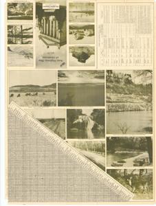 ["Road map by the State Highway Commission: This map features a legend detailing road materials, names of major highways, and markings with dates for specific highways. Dimensions: 20 x 26 3/4."]