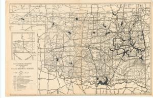 ["A concise and logical summary using the title National map by George F. Cram Company, Inc. and the text: This map depicts a hand-drawn route primarily in the eastern half of the United States. Dimensions: not specified."]