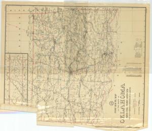["Coverage map by the United States Postal Service, featuring Post Offices with intermediate distances on mail routes, stations, county seats, rural and special delivery supplies, and railroads. Dimensions: 35 1/2 x 41 1/8."]