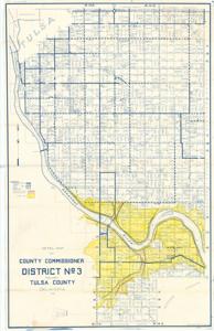 ["Detail map by Tom Meagher and H.W. Moreland: This map provides a detailed depiction of county lines, town lines, land plots, rivers, and dams in Tulsa County, including named streets and associated citizen names. Dimensions: Not specified in the provided data."]