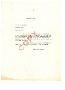 1921 Correspondence Between Colleagues Regarding Internal Affairs, 1921-01-01 - 1921-12-31