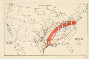 O. P. C. Project Movement Map of Eastern United States, 1941-01-01 - 1941-12-31
