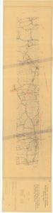 State of Oklahoma Department of Highways Route Map of S.H. 21 and Future US 59 from Broken Bow northerly by Smithville to Kiamichi Mountain in McCurtain and Le Flore Counties, 1956-02-09