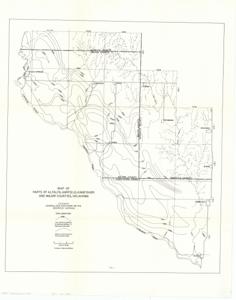 Map of Parts of Alfalfa, Garfield, Kingfisher, and Major Counties, Oklahoma, 1939-01-01 - 1974-12-31
