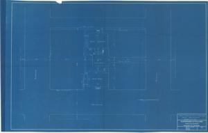 ["The document represents a map proposed site of Memorial Building. Site plan (blue print); 22 5/8 x 36 1/4 inches; Inscribed (red, multiple places): Govt. Land; Inscribed (red): City Land; Inscribed (reverse, legible portion): =4944 Dayle, Mrs. Webster; Inscribed (reverse, shorthand)."]