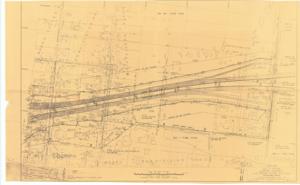 ["The document represents a plan detailed site plan with subdivisions labeled, landscaping planned, sections, townships, and ranges labeled. Date of photography 1958 April. Site plan; 22 3/8 x 36 1/8 inches; Engineering Contract No. 174; S.W.O. 2272 (1); Sheet No. 99."]