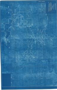 ["The document is a proposed Reservoir for City of McAlester to Replace Reservoir Damaged by Eufaula Reservoir Blue print (reprographic copy); 39 3/4 x 60 5/8 inches."]