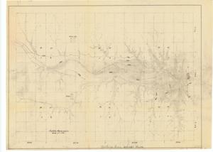 ["The document represents a plan south Canadian River Basin. Union City and Minco are indicated on the area plan. Townships and ranges are labeled. Area plan (orthographic projection); 15 7/16 x 21 1/8 inches; Inscribed (bottom, center edge): Surface Area 33,440 Acres."]