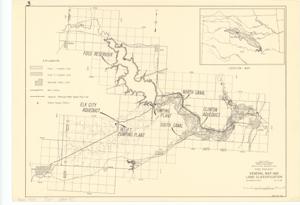["The document represents a map Washita River Sub-Basin, Oklahoma. Aqueduct, Municipal Water Supply Pipe Line. Land use map; 10 1/2 x 15 inches; 480-514-385; Inscribed (top, left corner): 3."]
