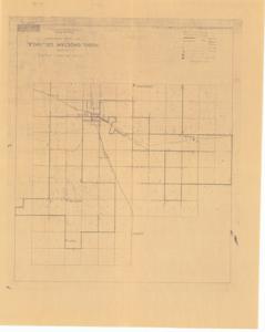 ["The document is a map indicating Rural Delivery Route No. 1 and 2, Hugo, Choctaw County, Oklahoma Historical map (diazotype, blackline print); 20 x 15 15/16 inches."]