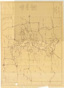 ["The document is a map indicating Public Use Areas, Lake Eufaula, Eufaula Dam and Reservoir, Canadian River, Oklahoma Land use map (watershed map; sepia diazo print); 31 1/4 x 42 3/4 inches; E 136-107."]