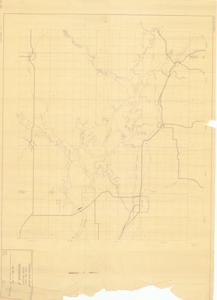 ["The document represents a map  depicts the reservoir area near Lock and Dam 15 Short Mountain on the Arkansas River, Oklahoma. Lock and Dam is part of the Arkansas River Navigation and Arkansas River Watershed projects. Watershed map; 28 x 39 5/8 inches."]