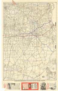 ["The Road Map of South Central States illustrates major highways in the South-central United States, with the Mexican highway system featured on the reverse side. Dimensions: 24 x 38."]