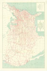 ["The United States System of Highways map, covering the period from 1915-1949 with a focus on the 1939 edition, provides a detailed depiction of highway networks. Dimensions: 28 x 42."]
