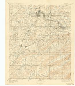 ["The Topographic Map of Oklahoma, McAlester Quadrangle (1935), provides detailed geographical features from the 1915-1949 period. Dimensions: 16 1/4 x 20."]