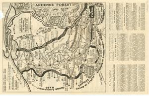 ["This map of WWI, titled Who Won World War?, illustrates points of contact, enemy defense lines, major tactics employed, and the number of prisoners and cannons captured. Dimensions: 11 1/2 x 18."]